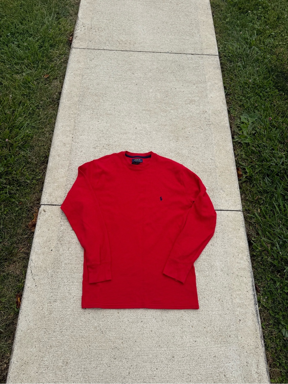 Vintage Polo Ralph Lauren Waffle Knit Longsleeve Tee